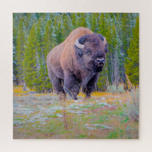 We Love Bison Wyoming. Jigsaw Puzzle