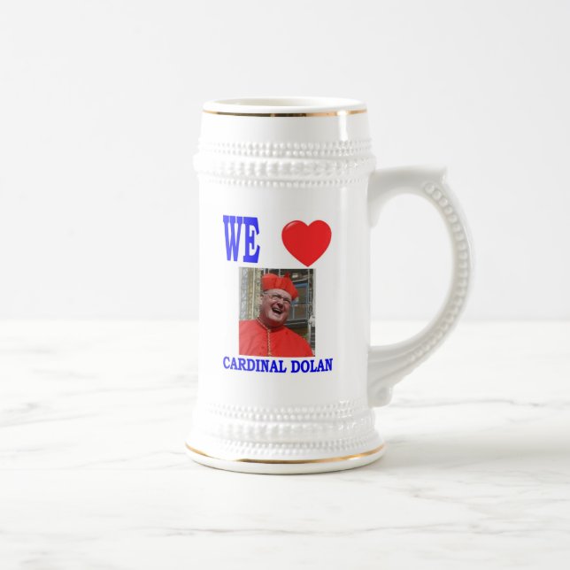 WE LOVE CARDINAL DOLAN BEER STEIN (Right)