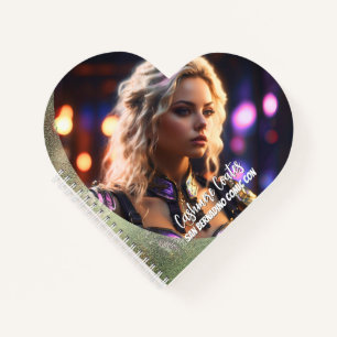 We Love Cosplay   Heart Shaped Spiral Notebook