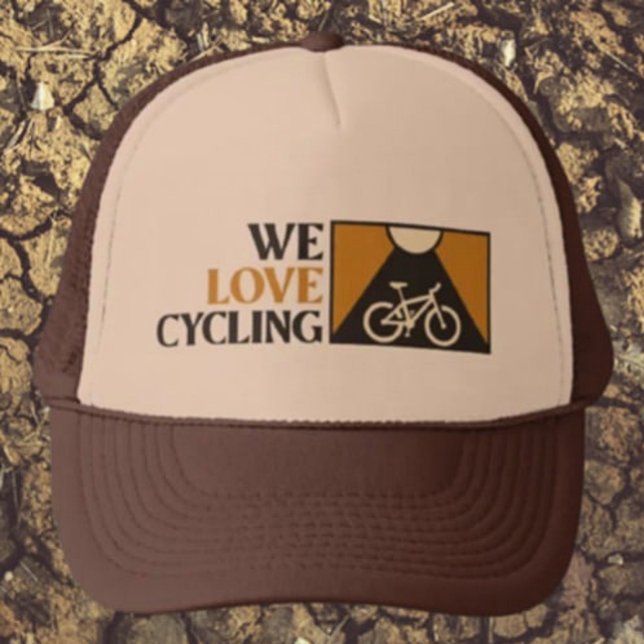 We Love Cycling Trucker Hat (Creator Uploaded)