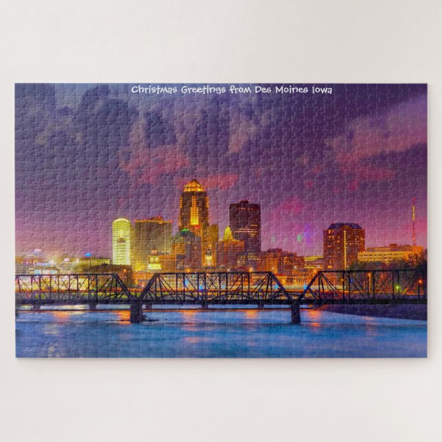 We love Des Moines Iowa. Jigsaw Puzzle (Horizontal)