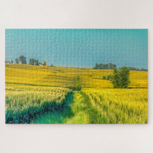 We love Farms in Iowa. Jigsaw Puzzle