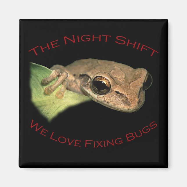 We Love Fixing Bugs Magnet (Front)