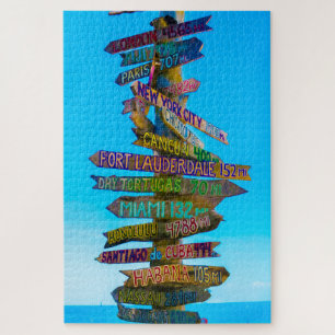 We Love Florida Sign Posts Jigsaw Puzzle