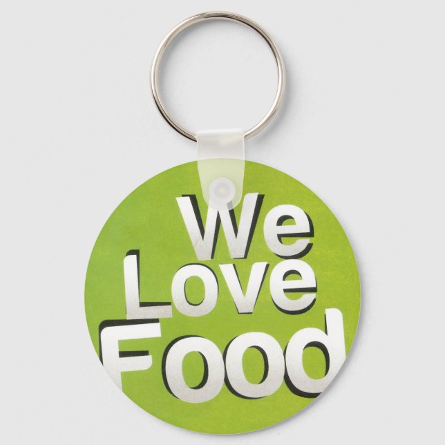 We love food key ring (Front)