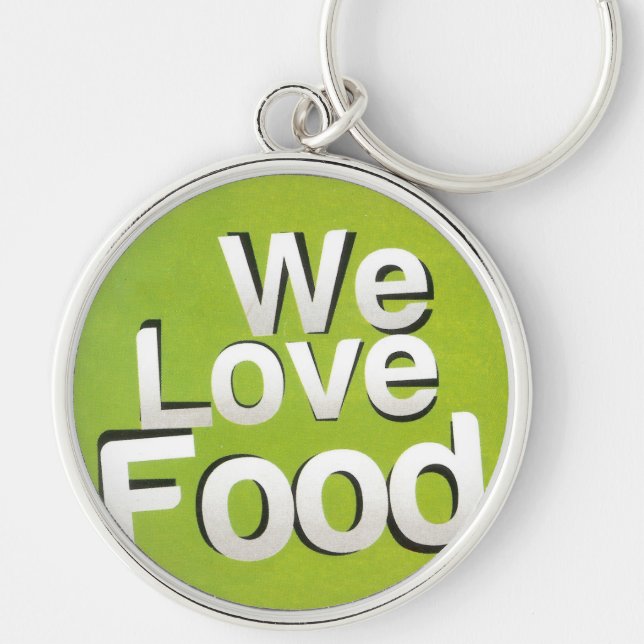 We love food key ring (Front)