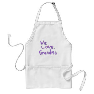 We Love Grandma Apron