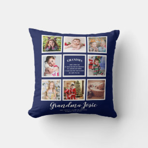 We Love Grandma Photo Collage Custom Branded Cushion