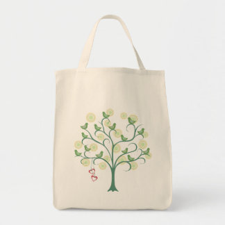 We Love Green Bird llustration Eco Tote