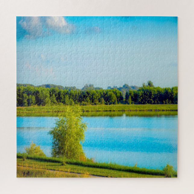 We love Grundy Lake in Iowa. Jigsaw Puzzle (Vertical)
