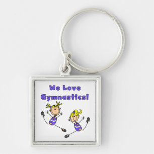 We Love Gymnastics Key Ring