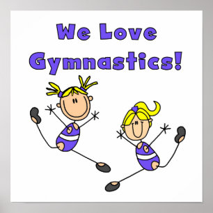 We Love Gymnastics Poster