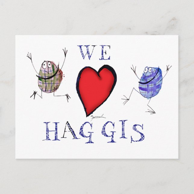 we love haggis postcard (Front)