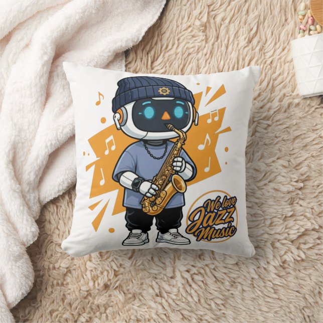 We Love Jazz Cushion (Blanket)