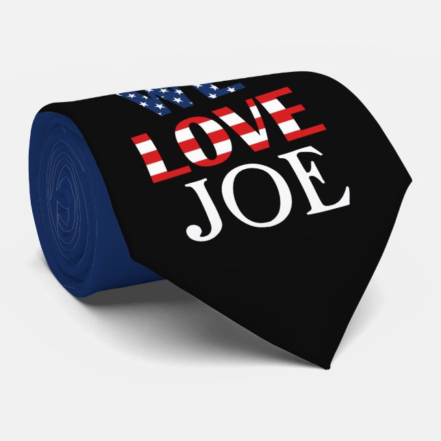 We Love Joe, American Flag Tie (Rolled)