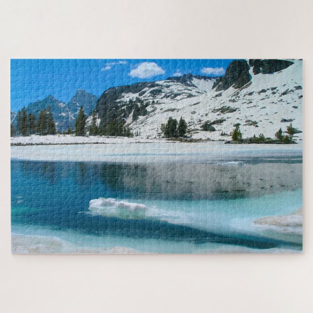 We love Lake Solitude Wyoming Jigsaw Puzzle (Horizontal)