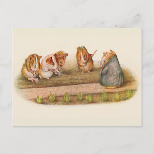 We Love our Little Garden Guinea Pig Postcard