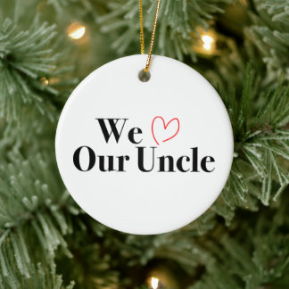 We Love Our Uncle Christmas Photo Ornament
