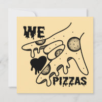 We Love Pizzas - Pizza Love - ASL ILY Obsession De