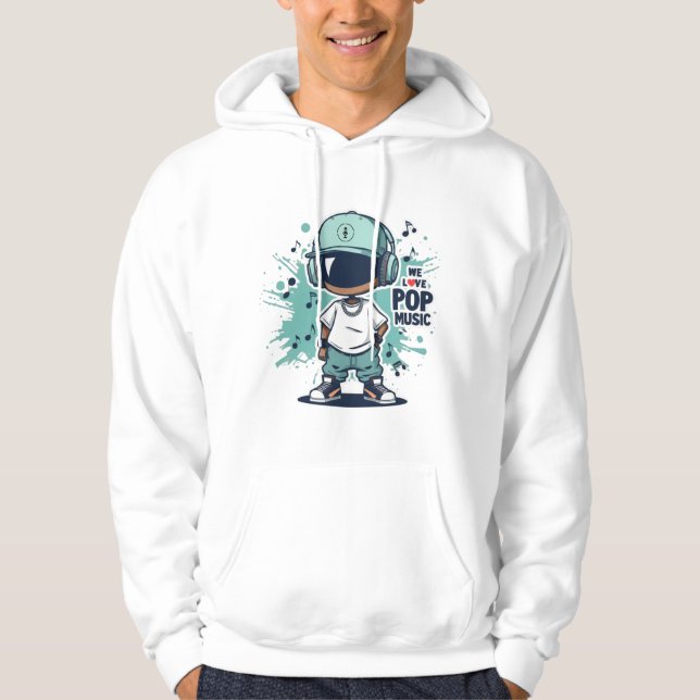 We Love Pop Music Hoodie (Front)