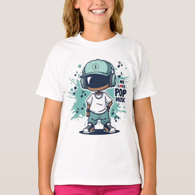 We Love Pop Music T-Shirt (Front)
