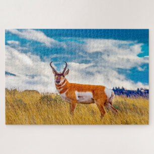 We love Prong Horn Deer Wyoming Jigsaw Puzzle