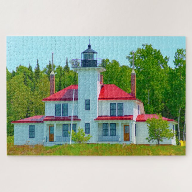 We love Raspberry Island Wisconsin. Jigsaw Puzzle (Horizontal)