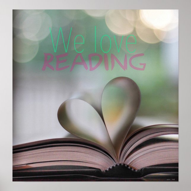 We Love Reading Classroom Poster (Front)