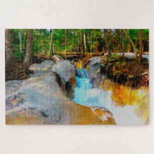 We love Rushing Water Gorge New Hampshire Jigsaw Puzzle