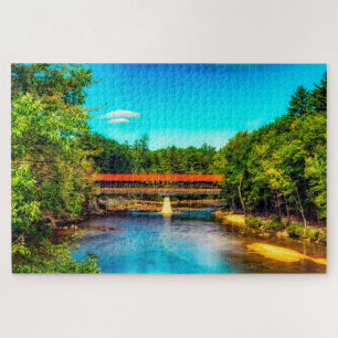 We love Saco River New Hampshire Jigsaw Puzzle
