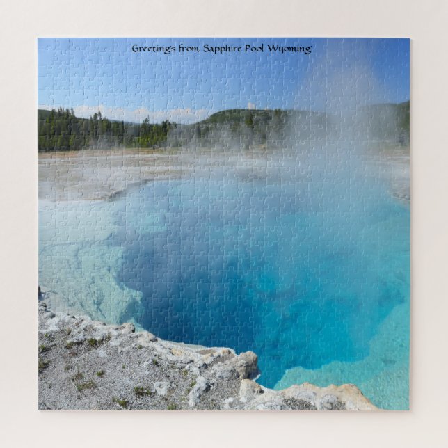 We Love Sapphire Pool Wyoming Jigsaw Puzzle (Vertical)