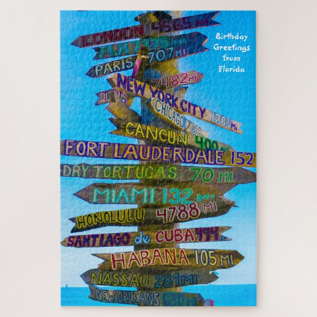 We Love Sign Posts in Florida Jigsaw Puzzle (Vertical)