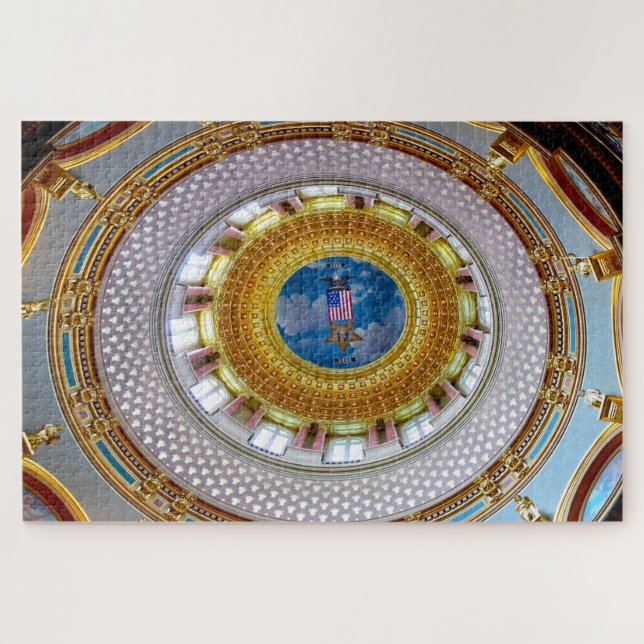 We love State Capitol Des Moines Iowa. Jigsaw Puzzle (Horizontal)
