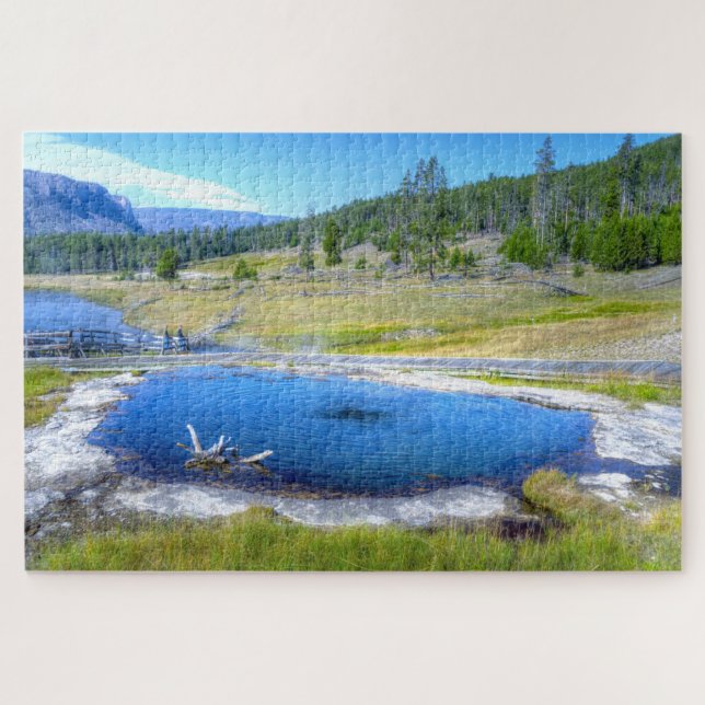 We Love Terrace Hot Springs Wyoming Jigsaw Puzzle (Horizontal)