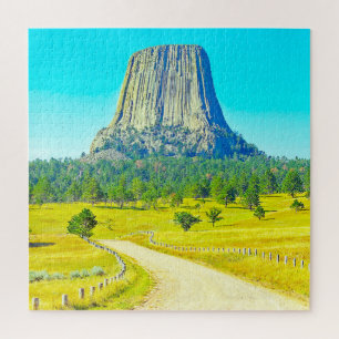 We Love The Devil's Tower Wyoming. Jigsaw Puzzle