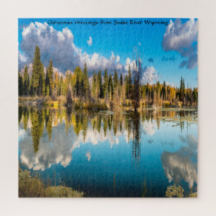 We Love The Snake River Wyoming Jigsaw Puzzle