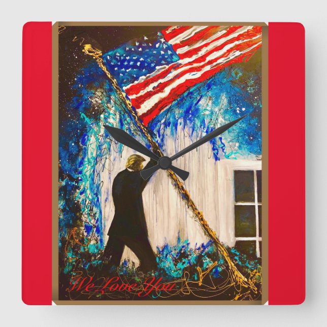 We Love Trump Clock (Front)