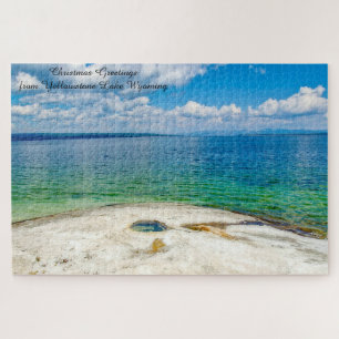 We love Yellowstone Lake Wyoming. Jigsaw Puzzle
