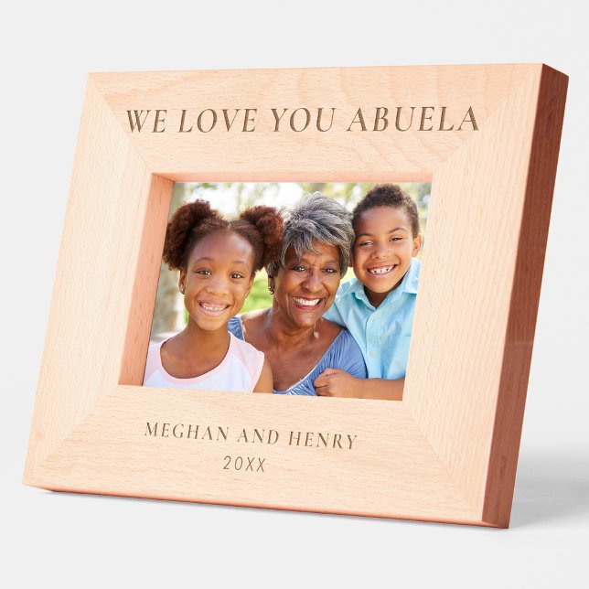 We Love You Abuela Personalised Photo Frame Gift (Creator Uploaded)