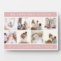 We Love You Auntie Plaque