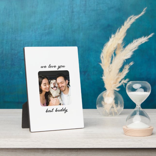 We love you best: A Heartfelt Tribute Plaque (Side)