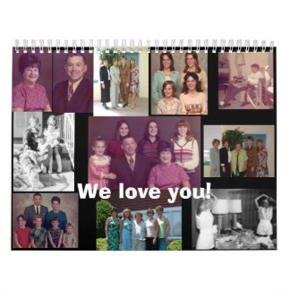 We love you calendar