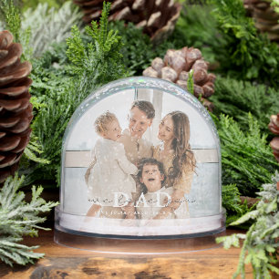 We Love You Dad Custom Snow Globe