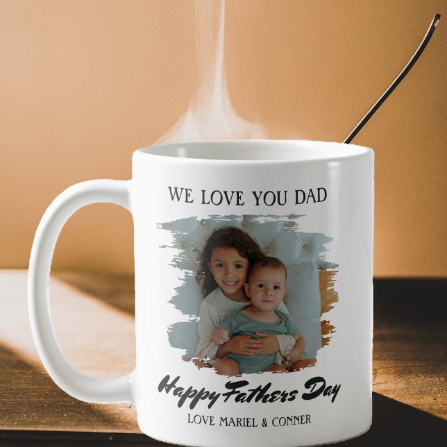 We Love You Dad Father's Day Photo Coffee Mug (Creator Uploaded)