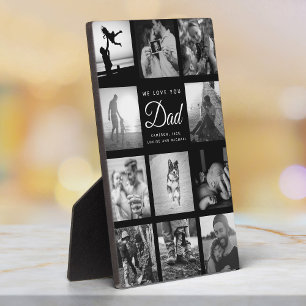 We Love you DAD Modern Trendy Elegant Father's Day Plaque