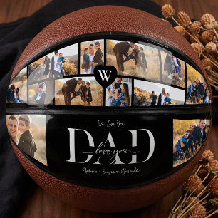 We Love You Dad Personalised Father Photo Collage Basketball
