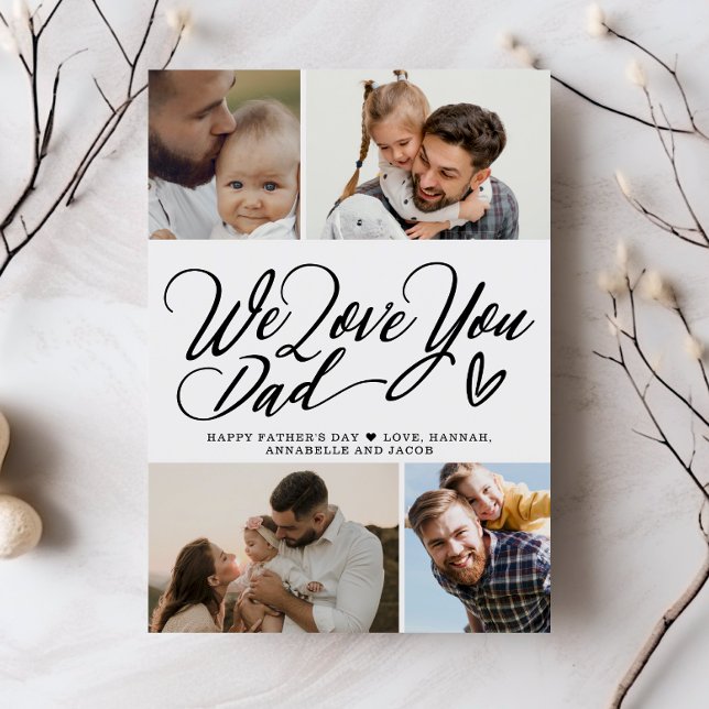 We Love You Dad Photo Collage Father's Day (Creator Uploaded)