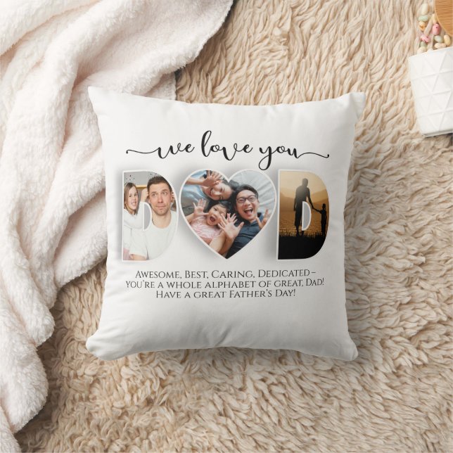 We Love You Dad Photo Pillow (Blanket)