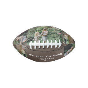 We Love You Daddy, Custom 3 Photo  Football
