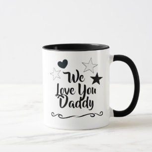 We Love You Daddy, Personalised Kids Names Mug